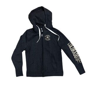 Black Colorado Zip-Up Hoodie